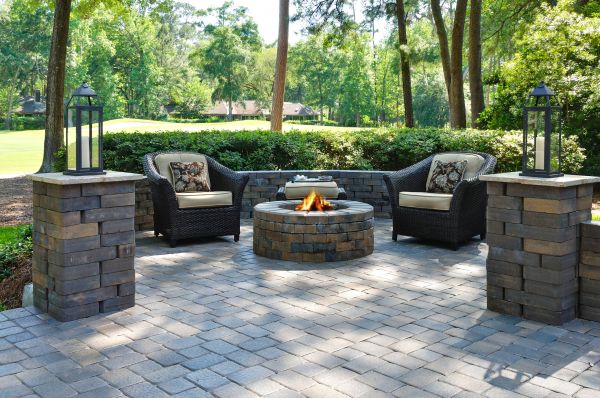 Fire Pit Installation in Mason