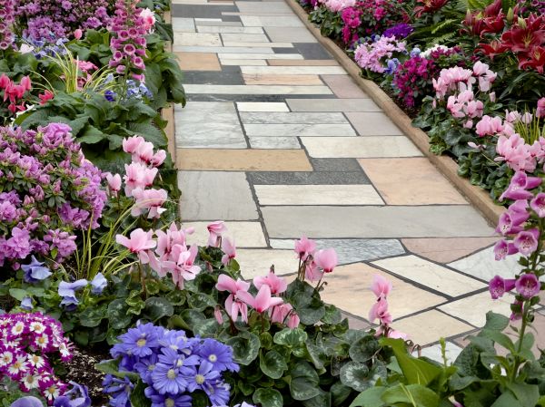 Garden Path Installation in Mason