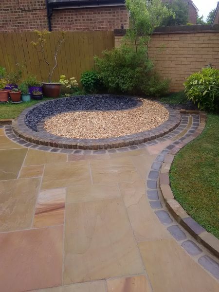 Sandstone Patio Installation in Mason